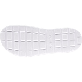 Pantofole Adidas Comfort Flip Flop da donna nere e bianche FY8656 nero 1