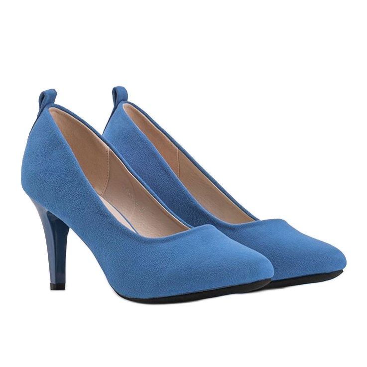 Décolleté blu su tacco a spillo Cameron 1