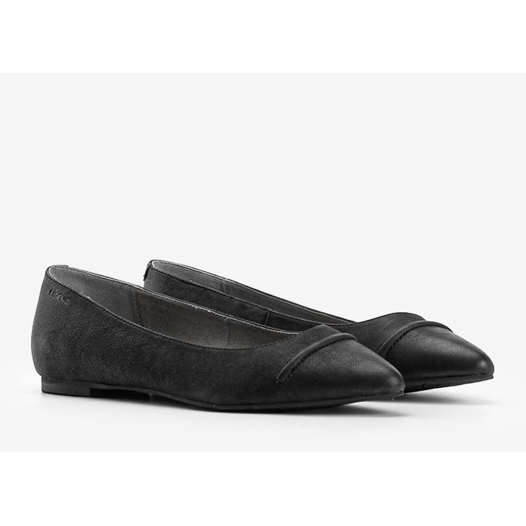 Ballerine Gia in pelle nera nero 1