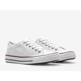 Sneaker basse bianche classiche Destini bianco 1