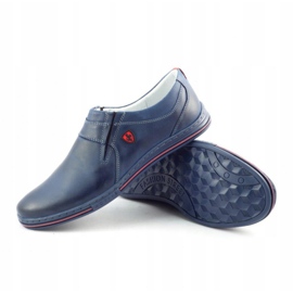 Polbut Scarpe Brogue Uomo Pelle 362 Blu Navy 3