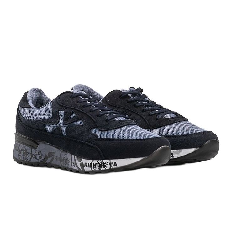 Sneakers uomo Omarion blu navy multicolore 1