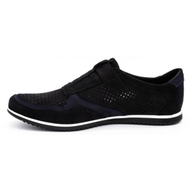 Polbut Scarpe casual da uomo in pelle 2102/2L nere nero 1