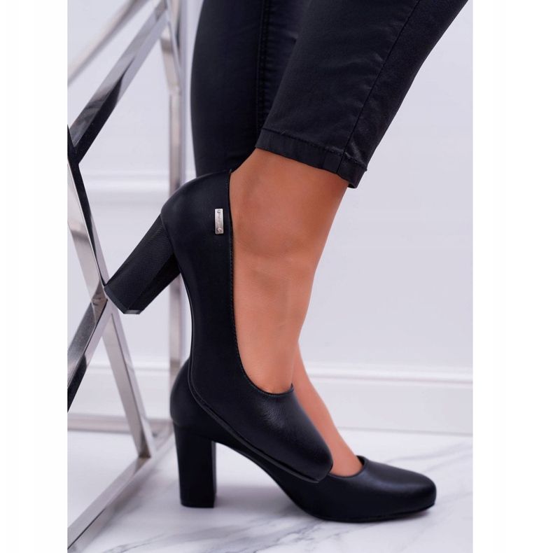 Décolleté da donna Sergio Leone PB130 Nero Ambra 1