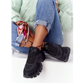 Sneakers Da Donna Nere Su Suola Larga Nero New York 1