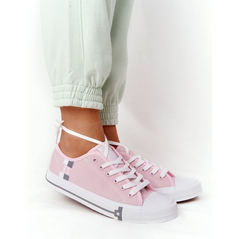 Sneakers da donna classiche Big Star HH274110 Rosa chiaro 1