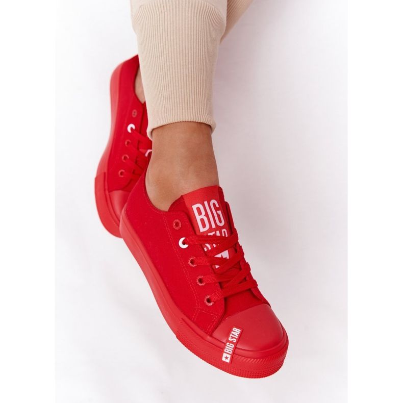 Sneakers da donna Big Star HH274677 Rosse rosso 2