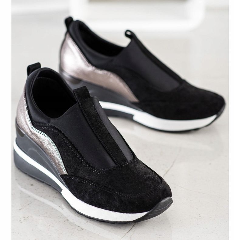 VINCEZA Slip On Scarpe nero 1
