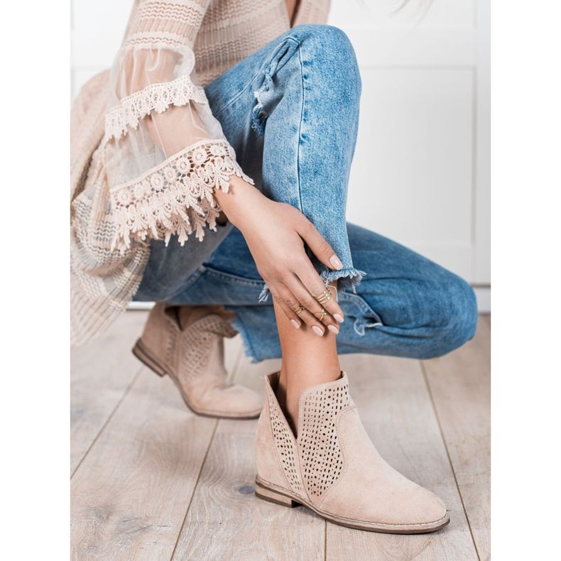 S. BARSKI Stivali primaverili con cut-out S.BARSKI marrone 1