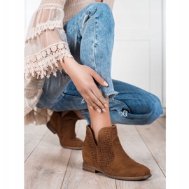 S. BARSKI Stivali primaverili con cut-out S.BARSKI marrone 1