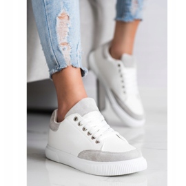 SHELOVET Sneakers bianche alla moda bianca 2
