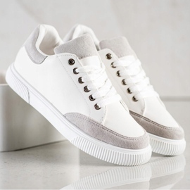 SHELOVET Sneakers bianche alla moda bianca 1