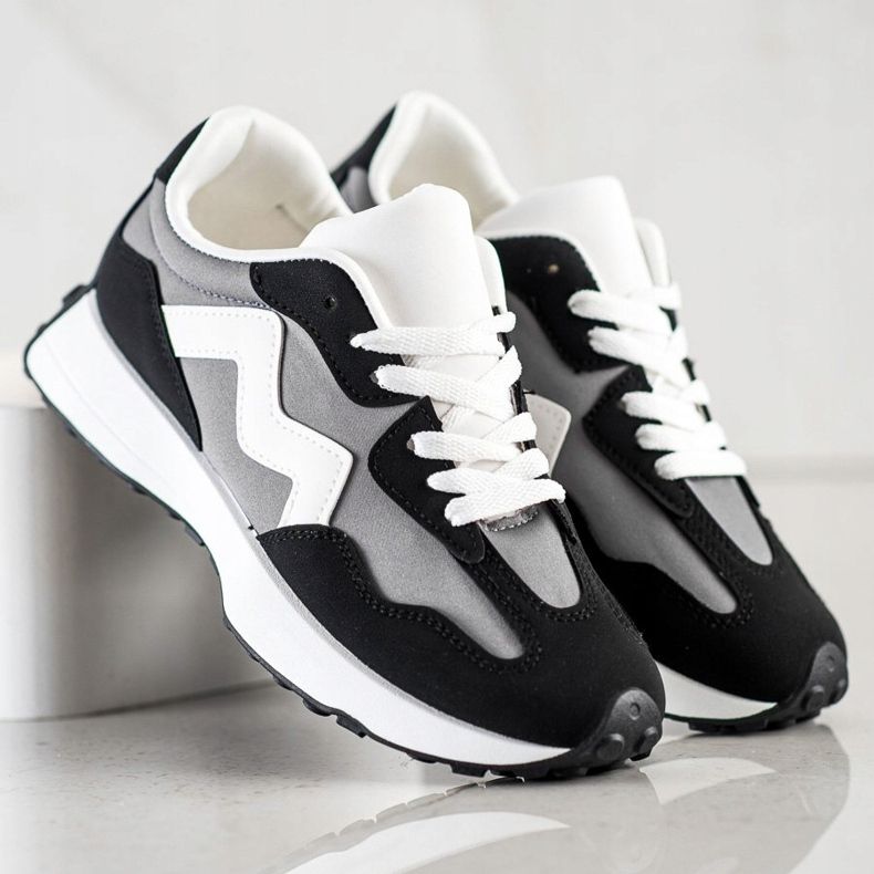 SHELOVET Scarpe da ginnastica casual nero 1