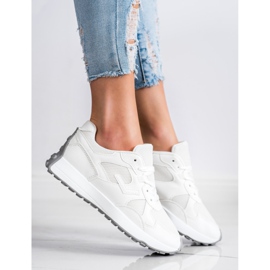 SHELOVET Scarpe da ginnastica bianche bianco 1