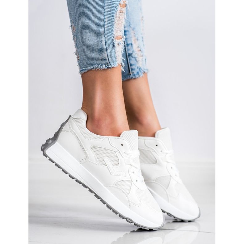 SHELOVET Scarpe da ginnastica bianche bianca 1