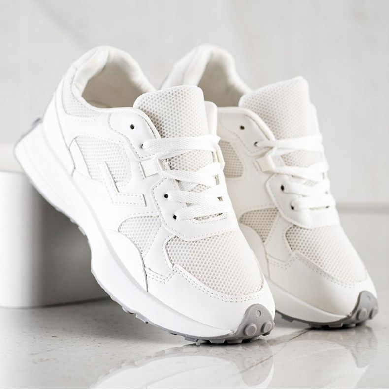 SHELOVET Scarpe da ginnastica bianche bianco 2