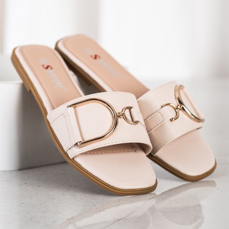 Seastar Pantofole Eleganti Con Ornamento beige 1