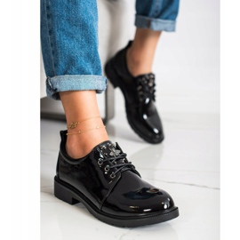 S. BARSKI Scarpe laccate nere nero 1