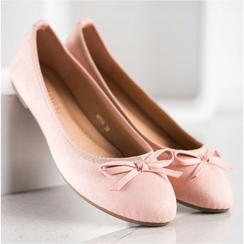 Clowse Ballerina Classica In Pelle Scamosciata rosa 1