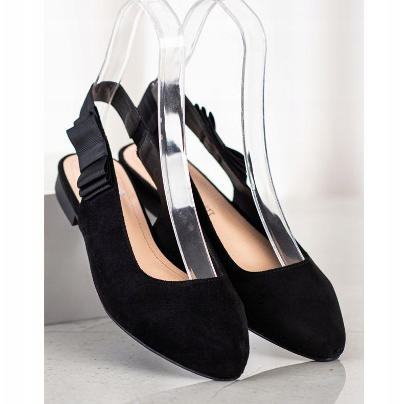 Sergio Leone Décolleté Slip-on Con Fiocco nero 1