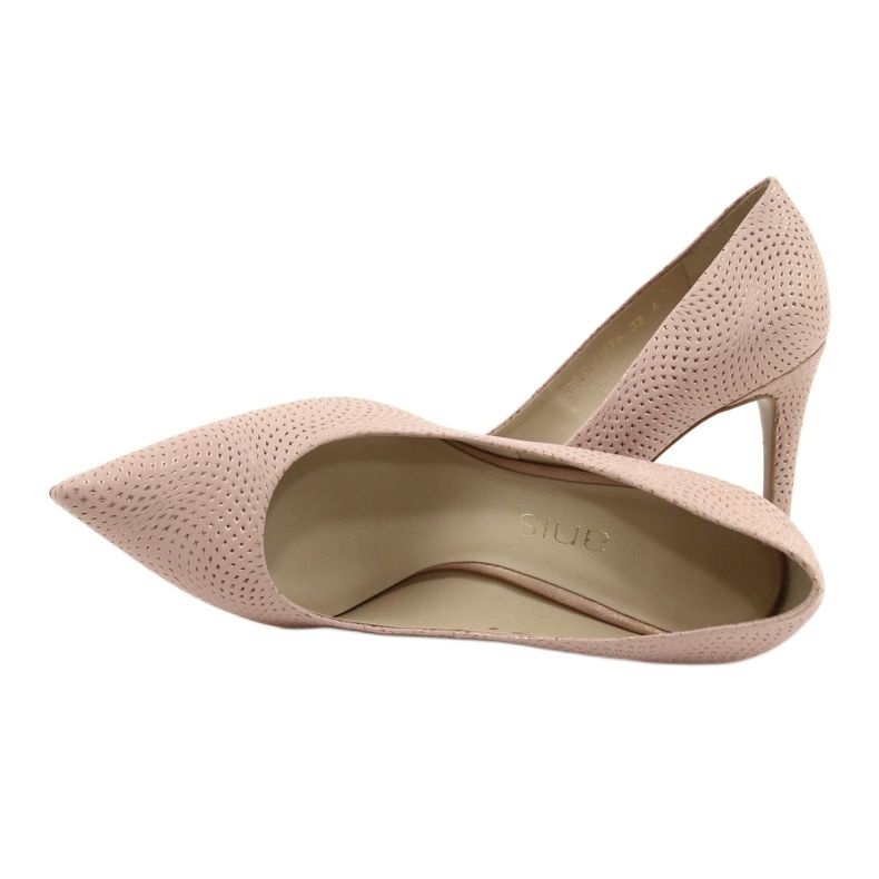Pompe in pelle femminile di Anis 4716 rosa 4