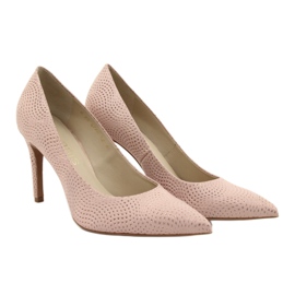 Pompe in pelle femminile di Anis 4716 rosa 3