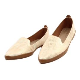Sergio Leone ballerina lords beige/oro MK700 2