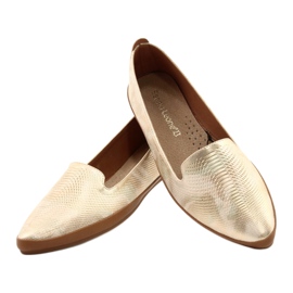 Sergio Leone ballerina lords beige/oro MK700 4