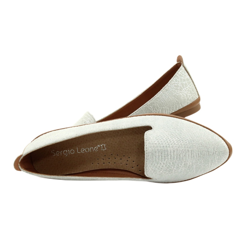 Ballerine Sergio Leone grigio argento MK700 d'argento 4