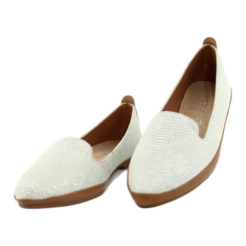 Ballerine Sergio Leone grigio argento MK700 d'argento 1