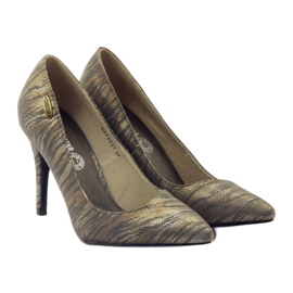 Décolleté da donna Big Star 27452 grigio/oro rame d'oro 4