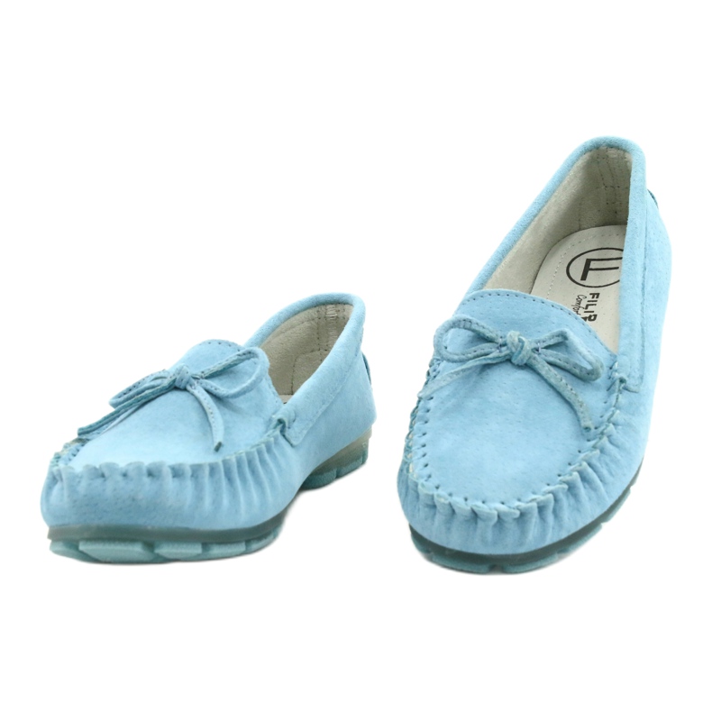 Mocassini Donna Pelle Blu Filippo DP1204/21 BL 1