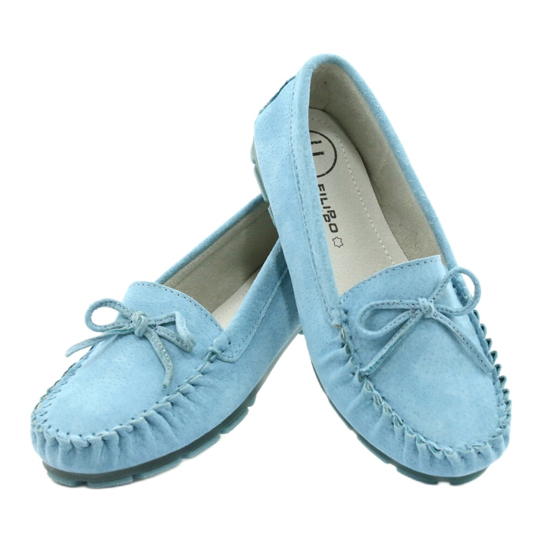 Mocassini Donna Pelle Blu Filippo DP1204/21 BL 3