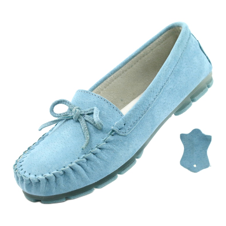 Mocassini Donna Pelle Blu Filippo DP1204/21 BL 4