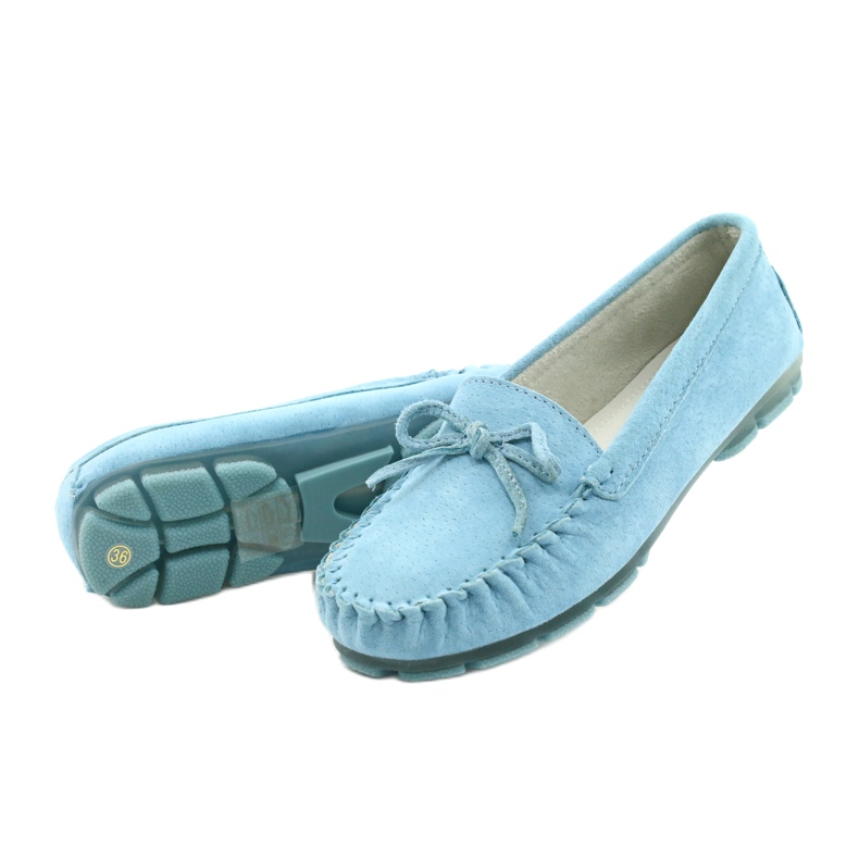 Mocassini Donna Pelle Blu Filippo DP1204/21 BL 2