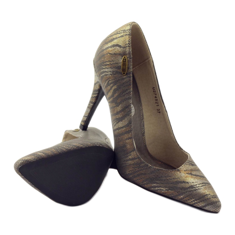Décolleté da donna Big Star 27452 grigio/oro rame d'oro 3
