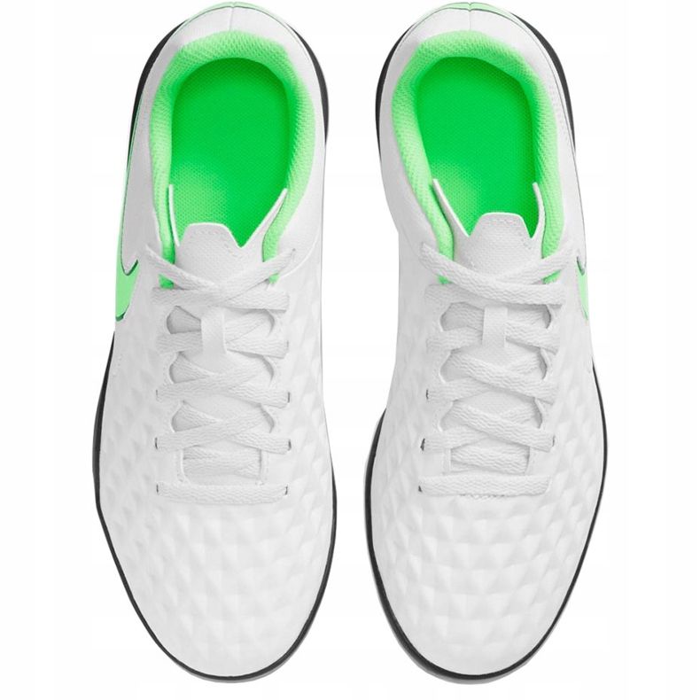 Scarpa da calcio Nike Tiempo Legend 8 Club Tf Junior AT5883 030 bianca bianca 1