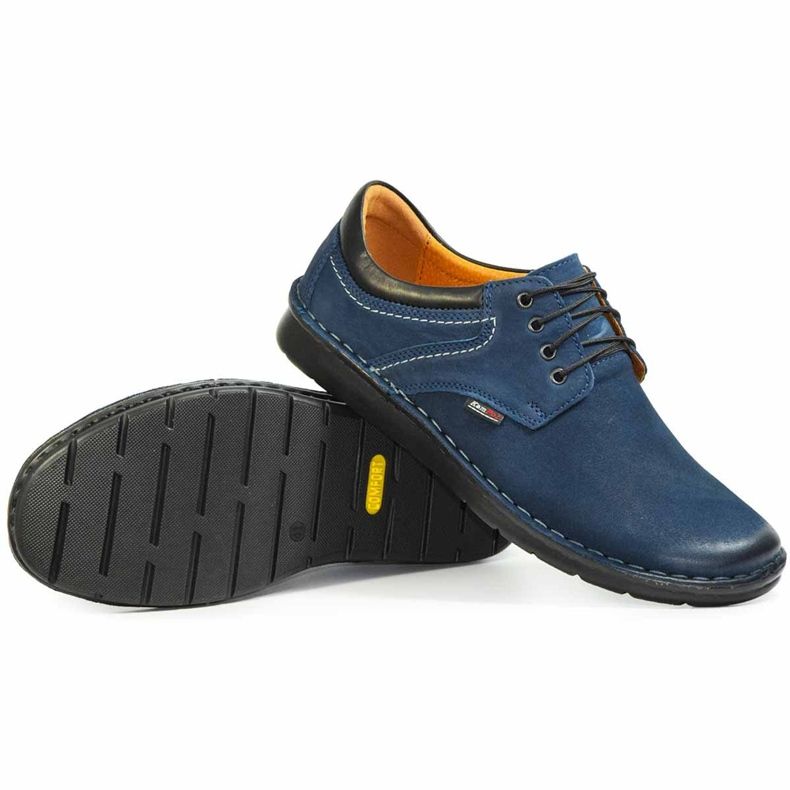 Kampol Scarpe casual da uomo 11/54 blu navy 1