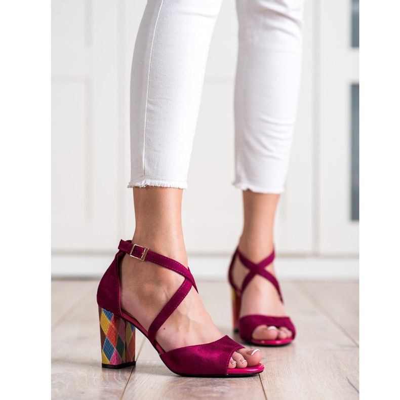 Décolleté Sergio Leone alla moda rosa 1