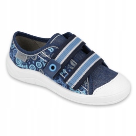 Scarpe per bambini Befado 672X073 blu navy blu grigio 1