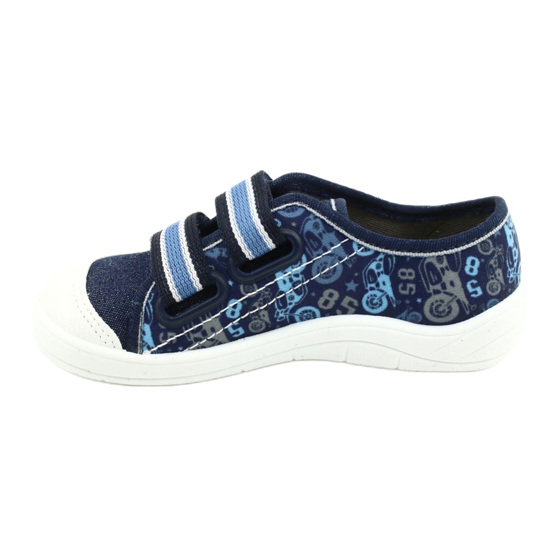Scarpe per bambini Befado 672X073 blu navy blu grigio 2