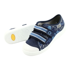 Scarpe per bambini Befado 672X073 blu navy blu grigio 4