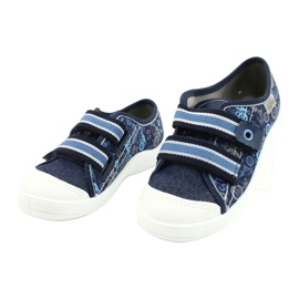 Scarpe per bambini Befado 672X073 blu navy blu grigio 3