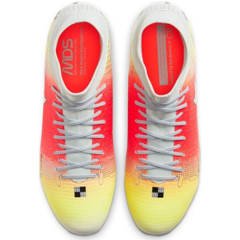 Nike Mercurial Superfly 8 Academy Mds FG / MG M CV0948 108 scarpe da calcio rosso arancia 1