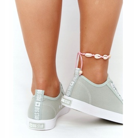 Sneakers da donna Big Star HH274097 Verde con polsini 2