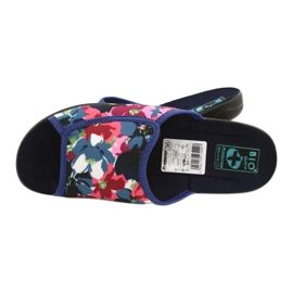 Ciabatte da donna con fiori Adanex 23000 rosso blu navy rosa verde 4
