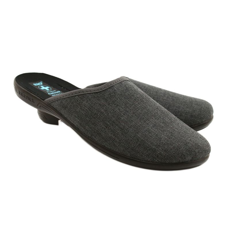 Pantofole da uomo grigie Adanex 24623 grigio 3