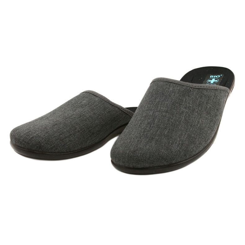 Pantofole da uomo grigie Adanex 24623 grigio 1