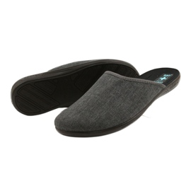 Pantofole da uomo grigie Adanex 24623 grigio 2
