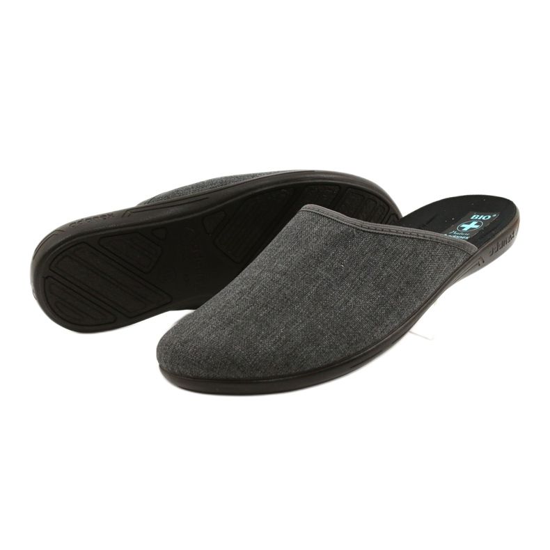Pantofole da uomo grigie Adanex 24623 grigio 2